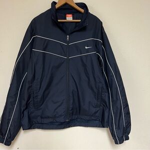 Nike Navy Blue Windbreaker Jacket XL